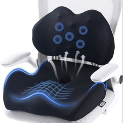 Lexeme X Large Memory Foam Seat Cushion Black