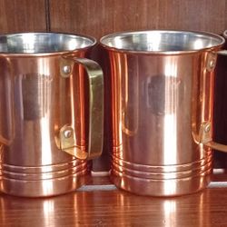 Moscow Copper Mule Mugs  X 4