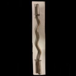 Hampton Olympic 2” Barbell 4’ EZ Curl Bar for weight plates hole size Curling weights plate easy Brand