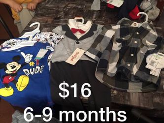 New 6-9 baby Clothes