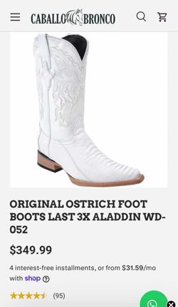 Original Ostrich foot boots