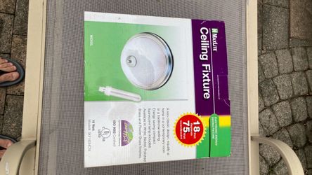 MaxLite Ceiling Fixture Nickel Finish