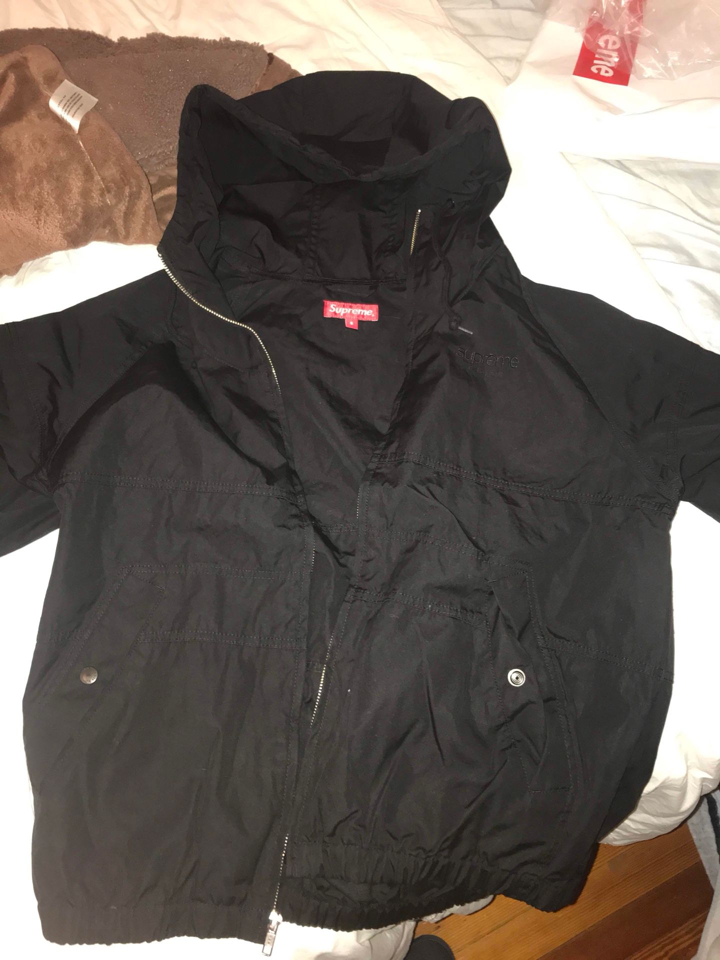 SUPREME cotton hooded raglan jacket for Sale in Elizabeth, NJ