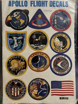 Apollo Flight & Program Decals (1970s)