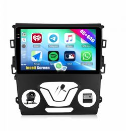 Car Radio Stereo Ford Fusion 2013 2014 2015 2016 Wireless CarPlay Android Auto, 9” Touch Screen Head Units, Backup Camera