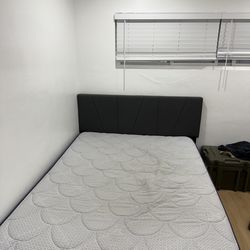 QUEEN MATTRESS AND BED FRAME