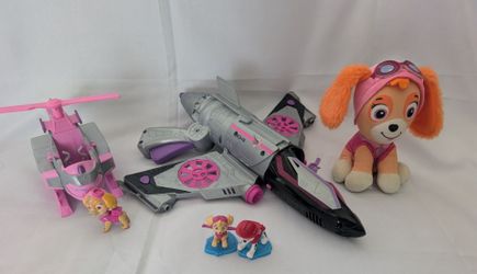 Paw Patrol SKYE Jet & Helicopter & Plush Skye
