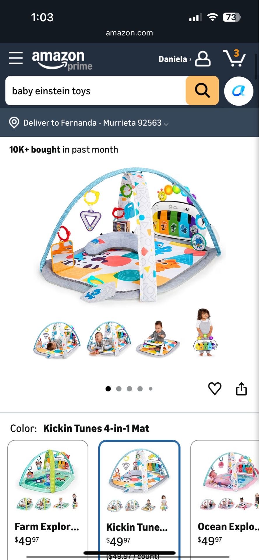 Baby Einstein baby mat