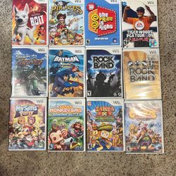 WII Games.  Misc.  $5-$10 Each