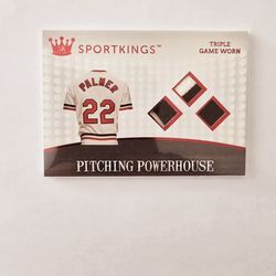 2018 Sports KIngs HOF Jim Palmer triple game worn.