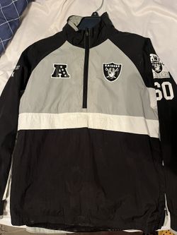 Raiders NFL Team Apparel Quarter Zip Pullover Size Small
