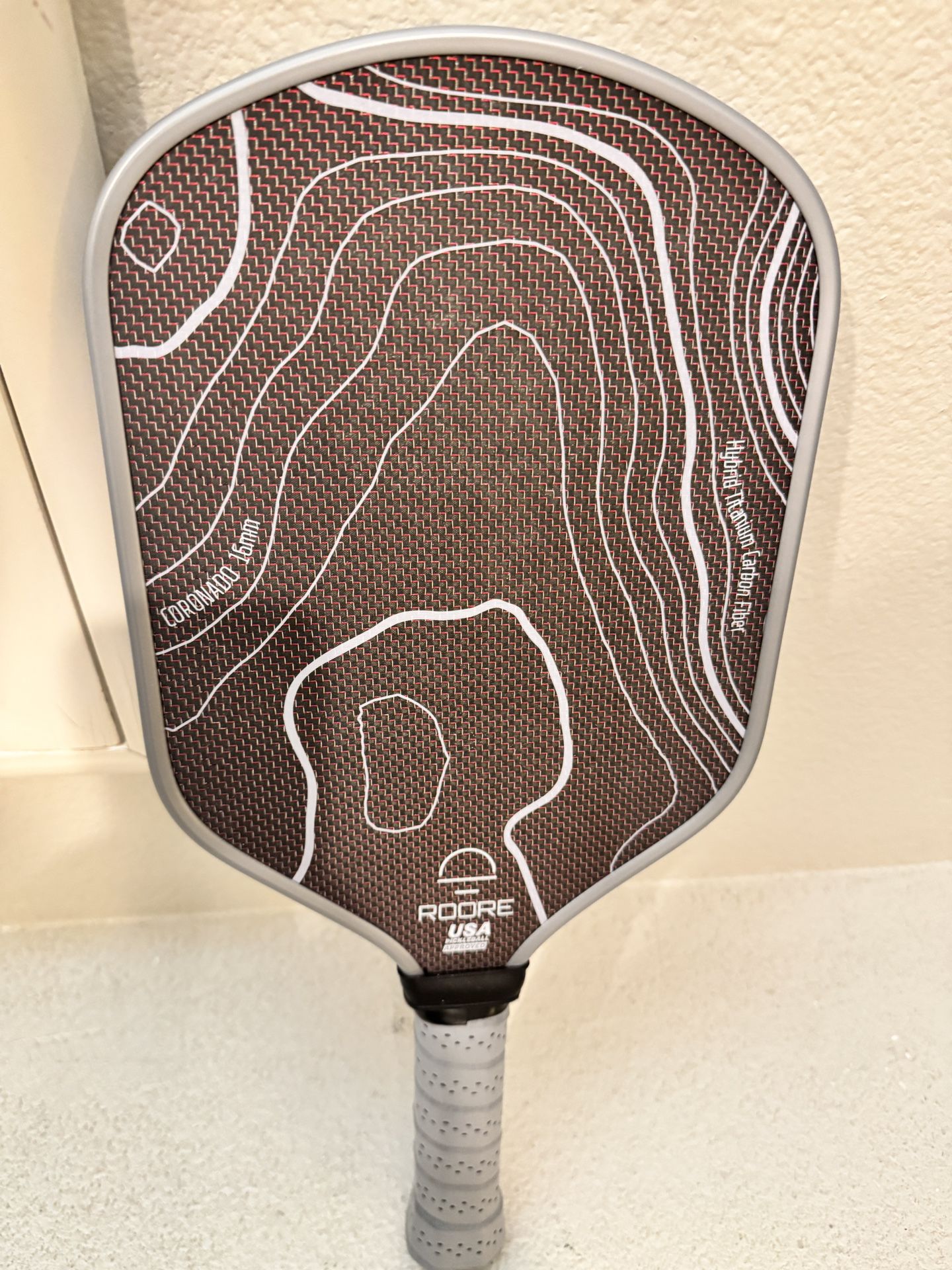 MINT! ROORE CORONADO 16MM TITANIUM CONTROL PICKLEBALL PADDLE