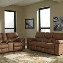 Boxberg Bark Power Reclining Living Room Set

