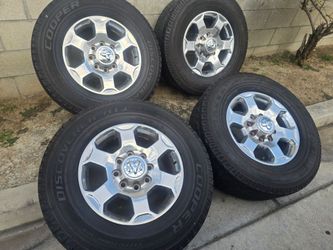 4 wheels and tires 18" 8 lug dodge ram utility truck 8x6.5