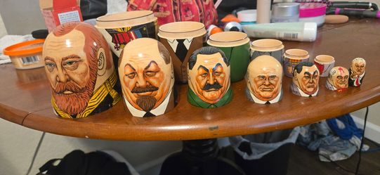 Russian Leaders Matryoshka Nesting Dolls Set