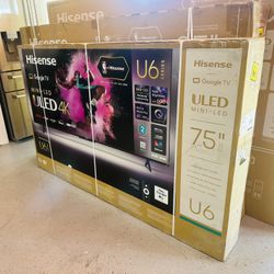 75” Hisense ULED MINI-LED U6N 4K Smart Tv