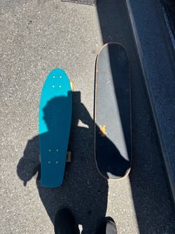 Two skateboards