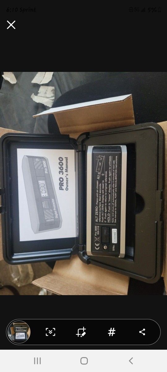 Mitutoyo Digital Protractor Pro 3600