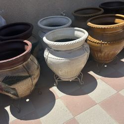 New Flower Pots Made Out Of Clay 