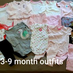 3-9 Month  Baby Girl Clothing