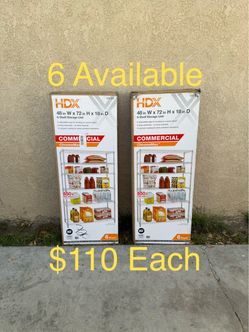 NEW HDX 6-Tier Commercial Grade Heavy Duty Steel Wire Garage Storage Shelving Unit