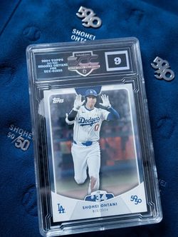 2024 Topps Shohei Ohtani 50/50 Card ECC Graded 9