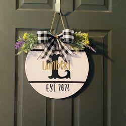 Custom Lainey Last Name Door Hangers 