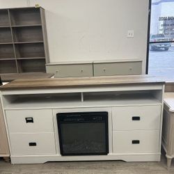 32-inch Tall TV Stand for 65 Inch TV