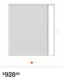 JELD-WEN 72 in. x 75 in. Reversible White Aluminum Prehung Retractable Screen Door