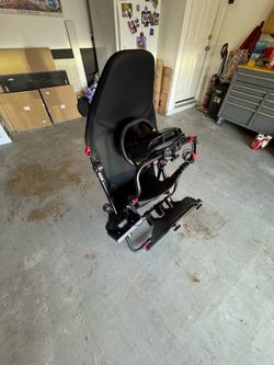 Logitech G29 Racing Sim Setup w/ Shifter + Adjustable Cockpit Seat (PS5/PS4/PC)