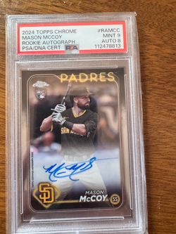 2024 Mason McCoy Roomie Autograph PSA9, Auto 8