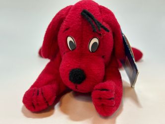 Scholastic Side Kicks CLIFFORD THE BIG RED DOG 8" Bean Bag STUFFED ANIMAL 1997 Toy