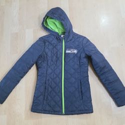 Seahawks Womens Hooded Jacket Sz Small