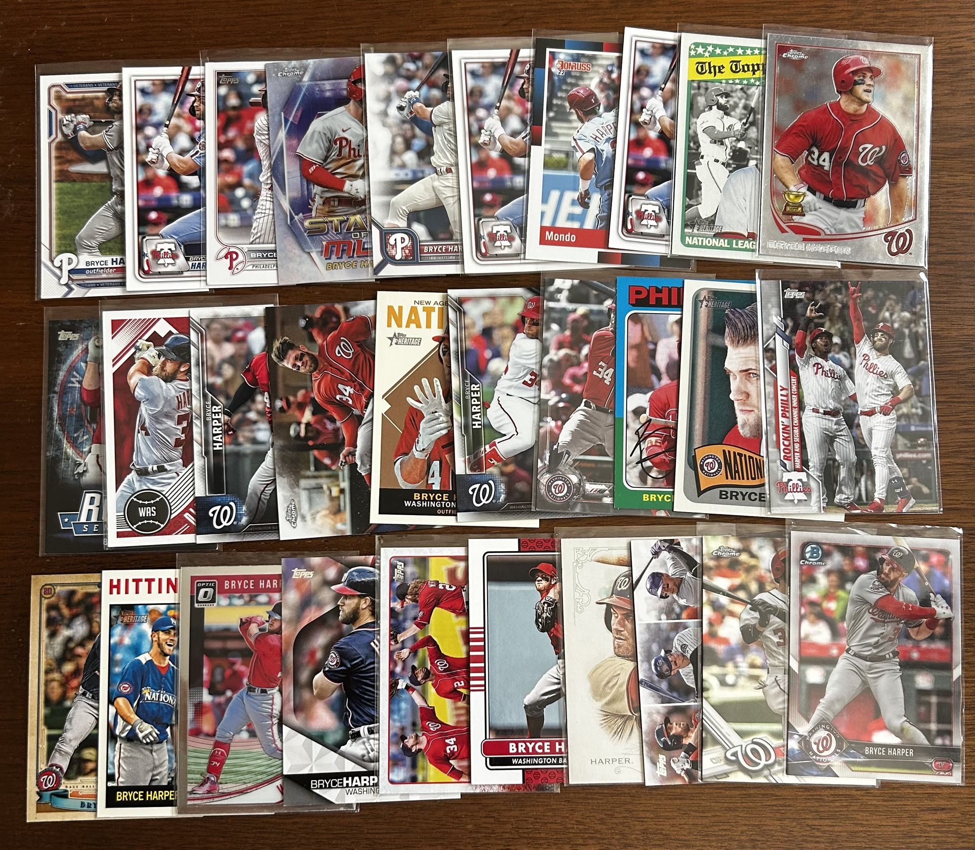 Lot Of 30 Bryce Harper Cards