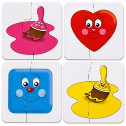 Set of 15 Colorful Toddler Puzzles