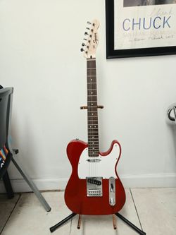 Beautiful 2021 Squier by Fender FSR Bullet Telecaster – RED SPARKLE