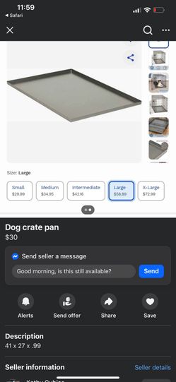 Dog crate pan
