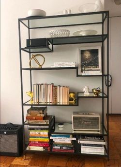Tiered Mirrored Shelfing Unit