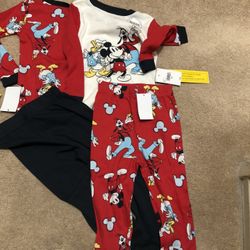 DISNEY MICKEY PJS SIZE 4T New Firm On Price :)