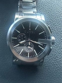 Gucci Men’s Watch G - Chrono Black Dial Stainless Steel