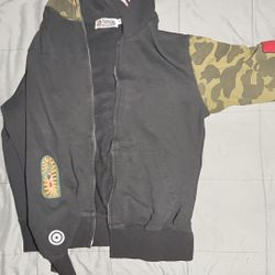 BAPE Giant Shark Full Zip Hoodie 'Black'