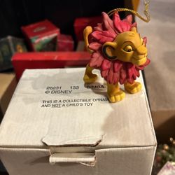 SIMBA  Disney Ornament  Grolier Disney  