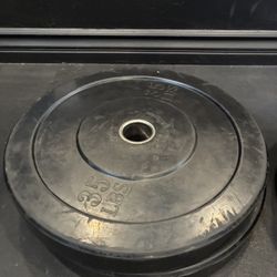 Pair of 35LB Bumper plates!