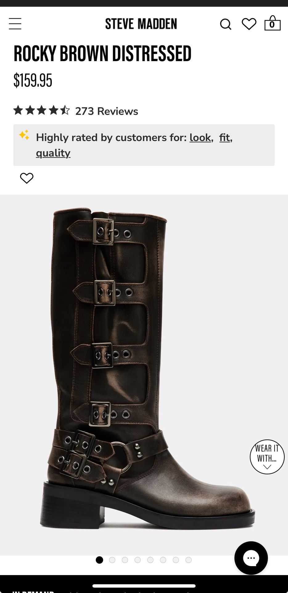 ROCKY BROWN DISTRESSED BOOTS 5 1/2