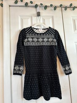 Hanna Andersson Girls' Snö Happy Fair Isle Sweater Dress