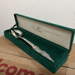 Godinger 12” Long Silver Plated Server Spork Fork Spoon with Original Box