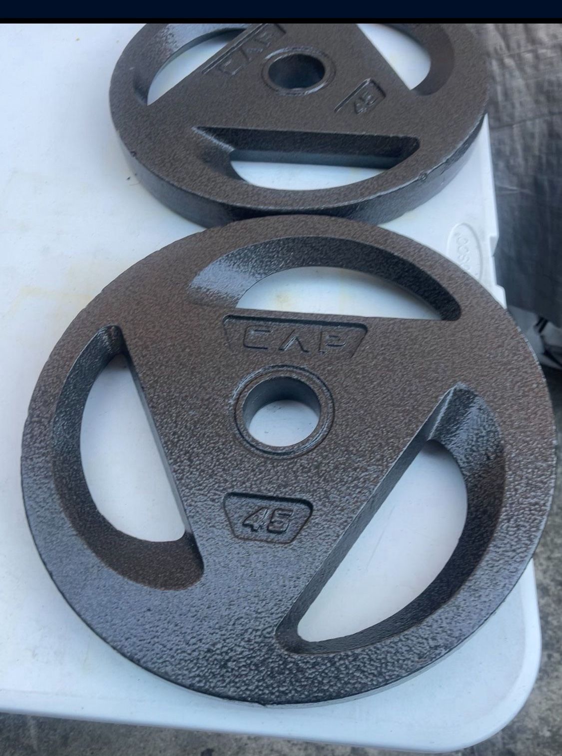 CAP Barbell 2" Olympic Grip Plate, 45lb single