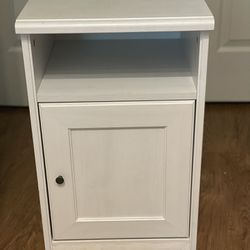 White Side Table Nightstand Furniture 