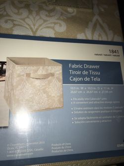Closet maid fabric drawer