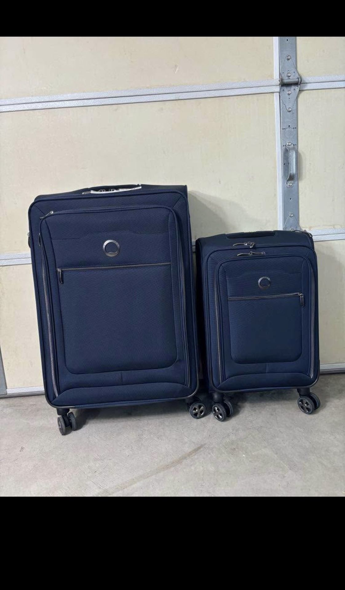 Delsey Softside 2 Piece Luggage Set Blue